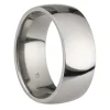 Titanium Court Polished Wedding Ring 8.0mm, Size U, 2.0mm Wall