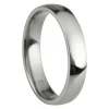 Titanium Court Polished Wedding Ring 4.0mm, Size Z, 1.6mm Wall