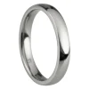 Titanium Court Polished Wedding Ring 3.0mm, Size P, 1.6mm Wall