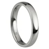 Titanium Court Polished Wedding Ring 3.0mm, Size M, 1.6mm Wall