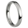 Titanium Court Polished Wedding Ring 3.0mm, Size L, 1.6mm Wall