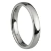 Titanium Court Polished Wedding Ring 3.0mm, Size J, 1.6mm Wall