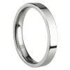 Titanium Flat Court Easy Fit Polished Wedding Ring 3.0mm, Size P, 1.6mm Wall