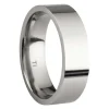 Titanium Flat Court Easy Fit Polished Wedding Ring 6.0mm, Size Y, 1.8mm Wall