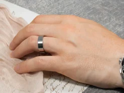 Titanium Flat Court Easy Fit Polished Wedding Ring 8.0mm, Size Z, 2.0mm Wall