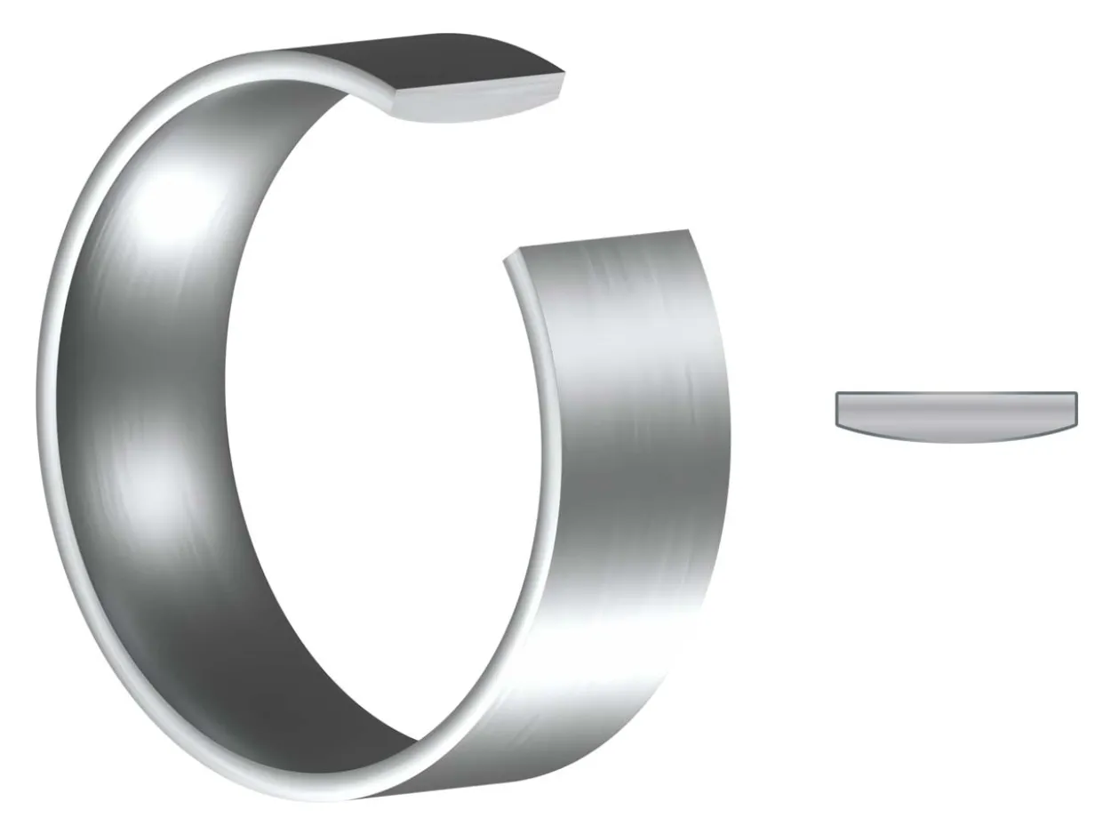 Titanium Flat Court Easy Fit Polished Wedding Ring 8.0mm, Size Y, 2.0mm Wall