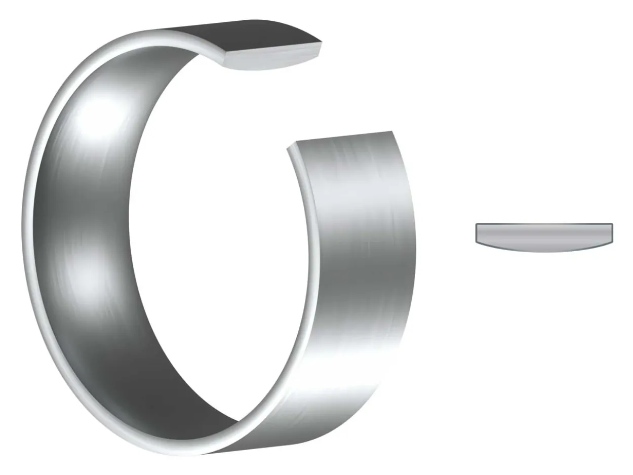 Titanium Flat Court Easy Fit Polished Wedding Ring 8.0mm, Size W, 2.0mm Wall