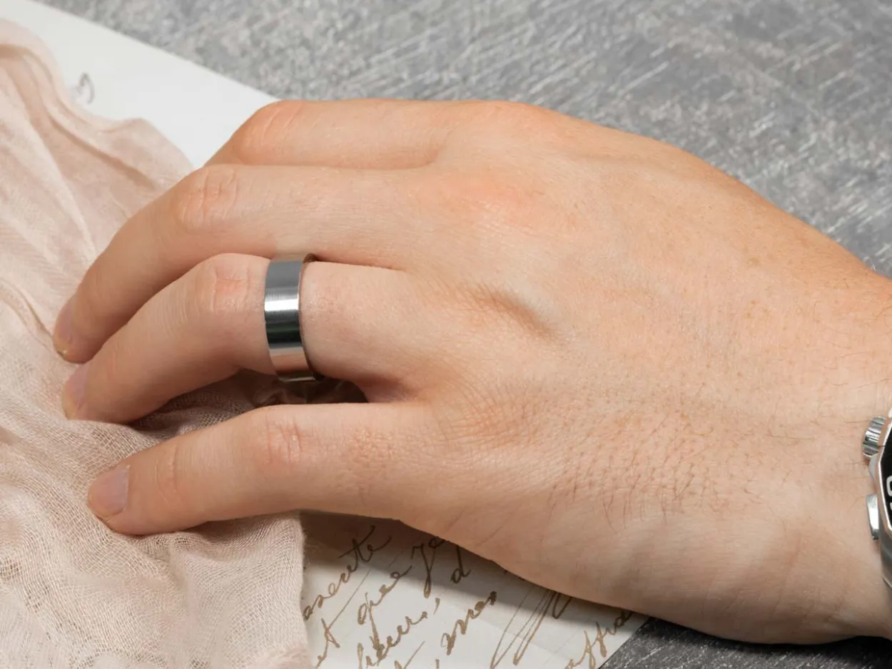 Titanium Flat Court Easy Fit Polished Wedding Ring 5.0mm, Size Z, 1.8mm Wall