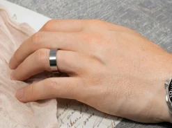 Titanium Flat Court Easy Fit Polished Wedding Ring 5.0mm, Size J, 1.8mm Wall