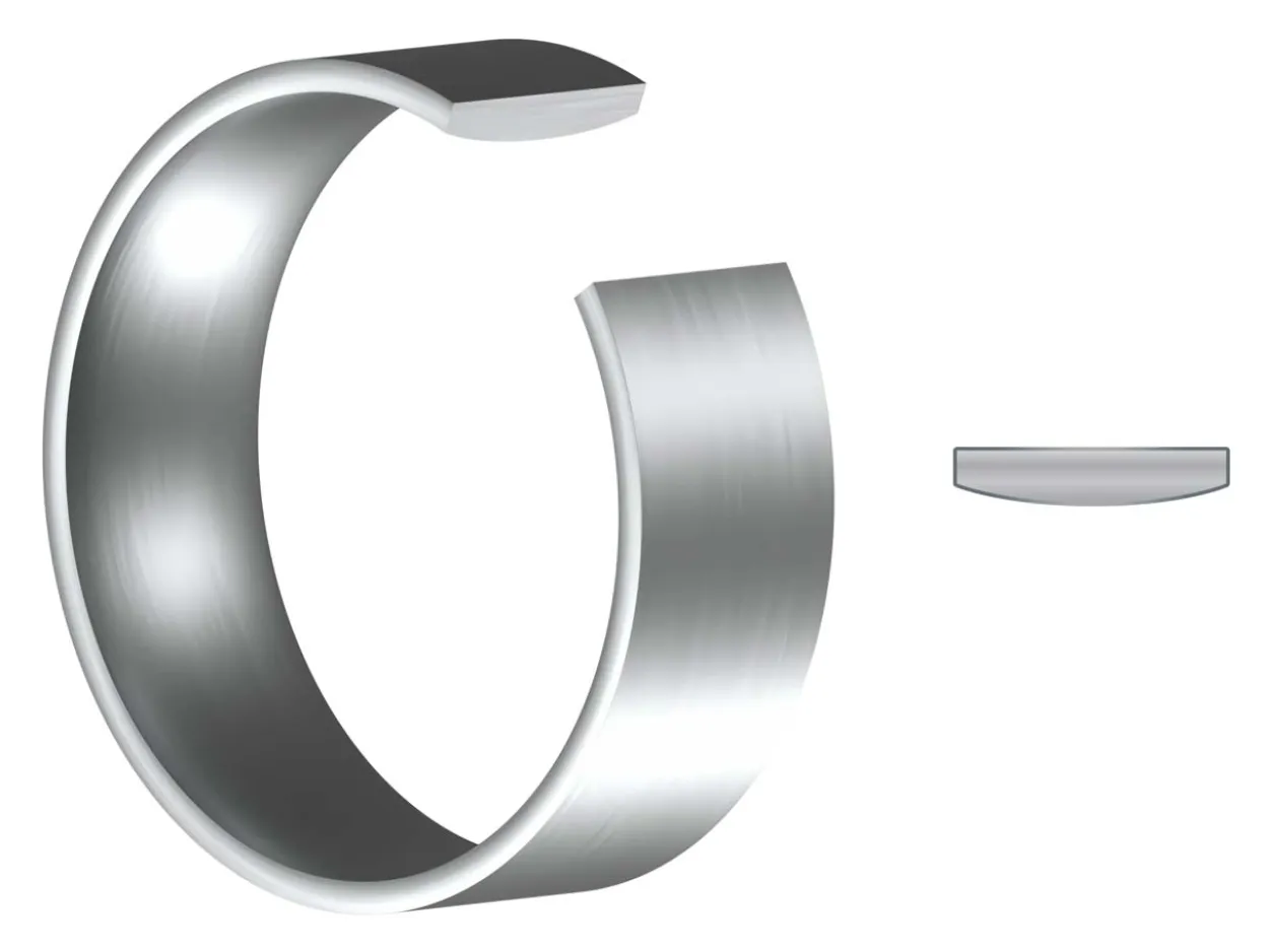 Titanium Flat Court Easy Fit Polished Wedding Ring 4.0mm, Size Y, 1.6mm Wall