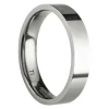 Titanium Flat Court Easy Fit Polished Wedding Ring 4.0mm, Size J, 1.6mm Wall