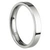 Titanium Flat Court Easy Fit Polished Wedding Ring 3.0mm, Size K, 1.6mm Wall