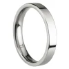 Titanium Flat Court Easy Fit Polished Wedding Ring 3.0mm, Size J, 1.6mm Wall