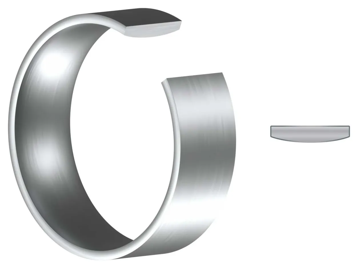 Titanium Flat Court Easy Fit Polished Wedding Ring 3.0mm, Size I, 1.6mm Wall