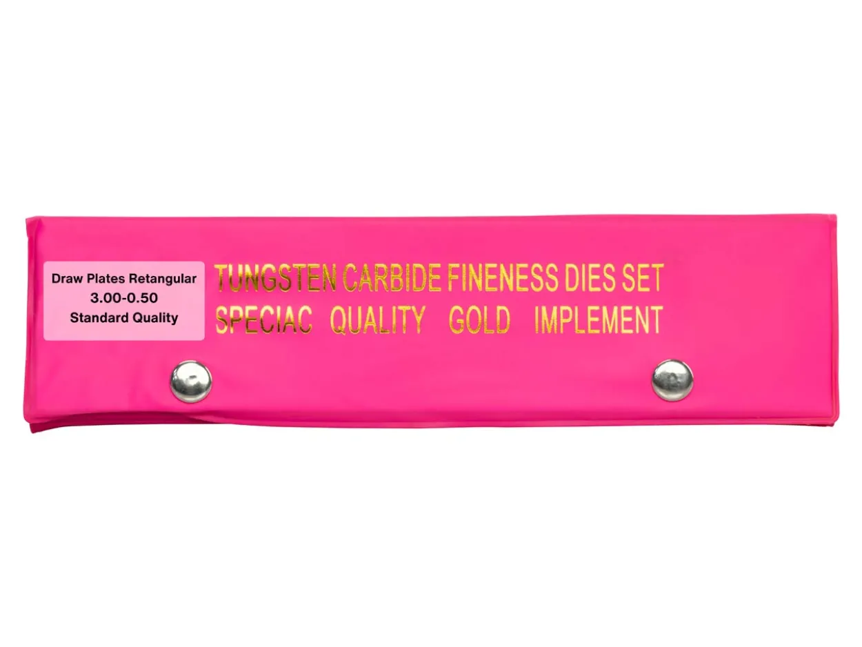 Tungsten Carbide Rectangular Drawplate, 0.55mm - 3.00mm