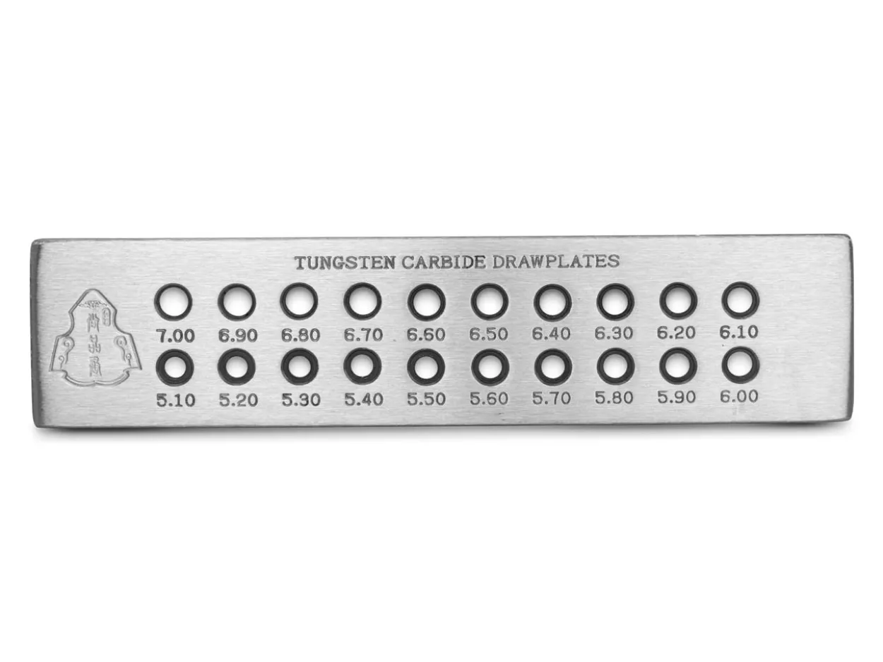 Tungsten Carbide Round Circle Drawplate, 5.10mm - 7.00mm