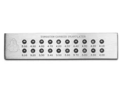 Tungsten Carbide Semi Circle Drawplate, 3.10mm - 5.00mm