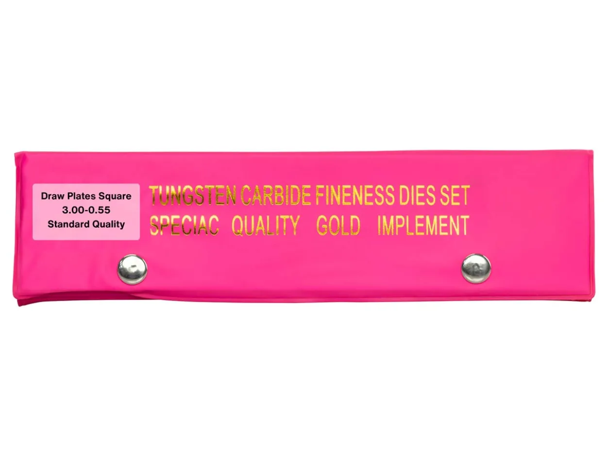 Tungsten Carbide Square Drawplate, 0.55mm - 3.00mm