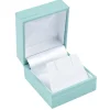 Turquoise Leatherette Stud Earring Box
