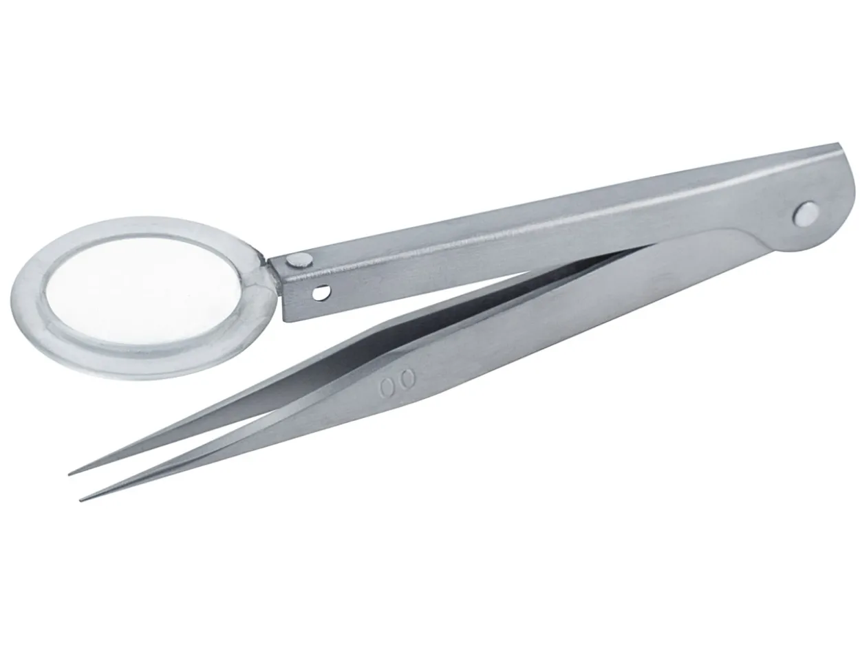 Tweezer With 3x Magnifier