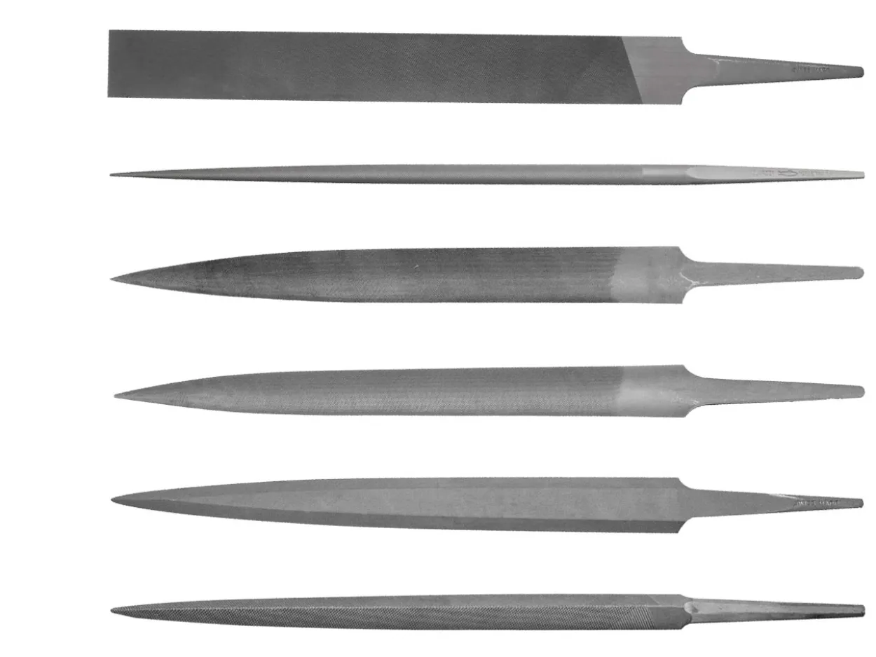 Vallorbe Cut 2, 6x 6"/150mm Files, Flat, Half Round, Slim Half Round, Round, Three Square, Barrette