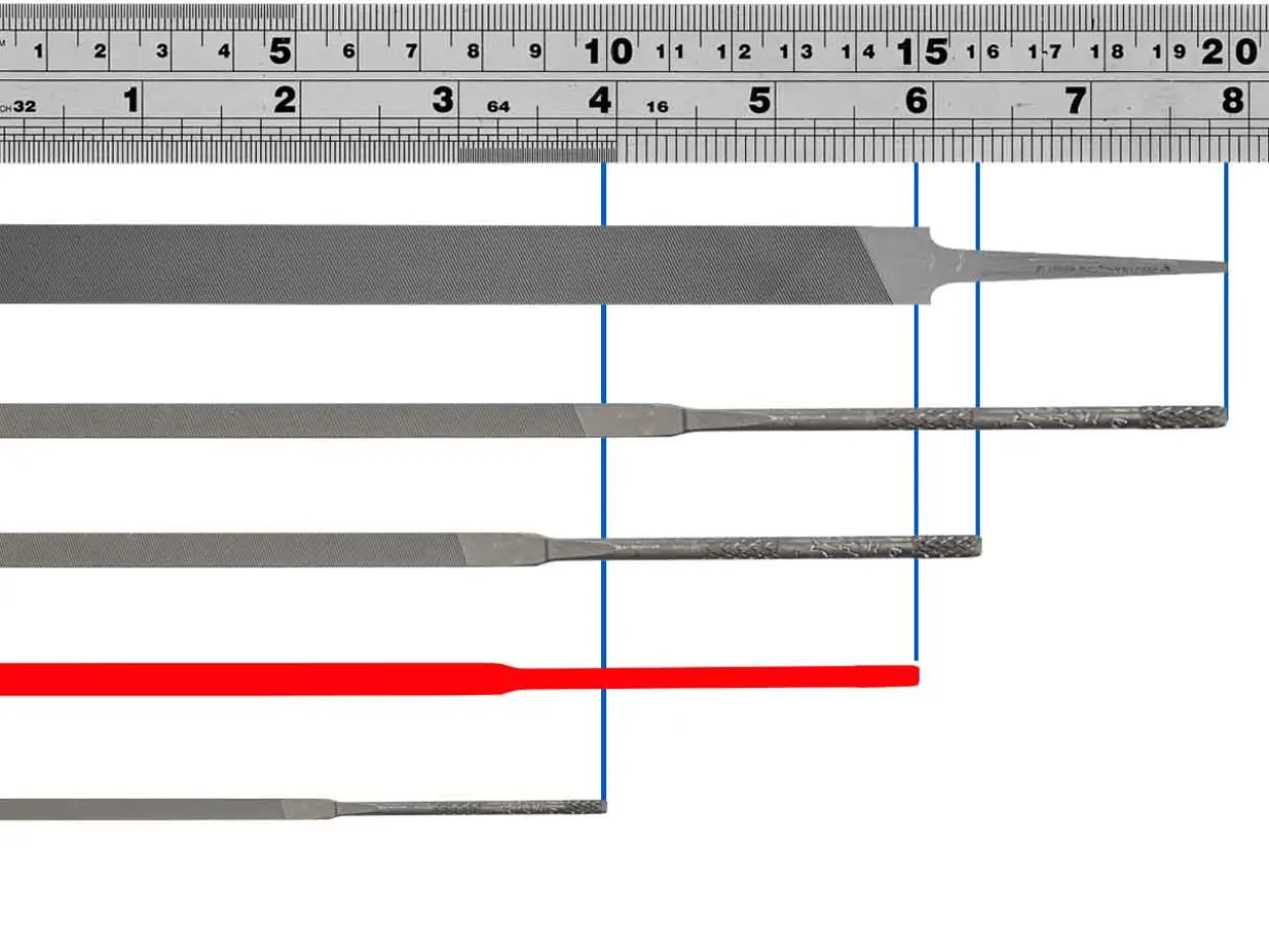 Vallorbe Escapement File, Round , 55mm/2.2", Cut 6 - Fine Grade