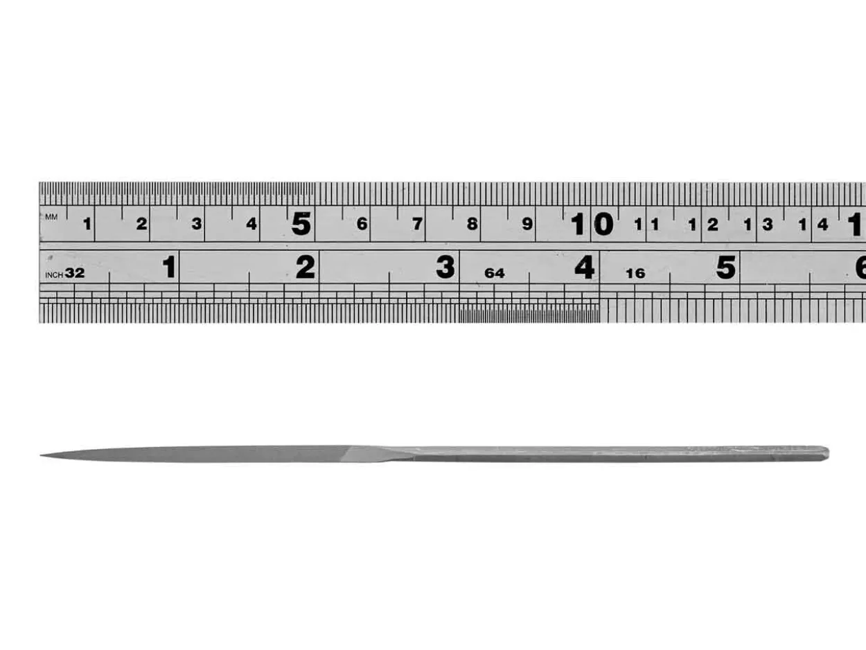 Vallorbe Escapement File, Three Square, 55mm/2.2", Cut 6 - Fine Grade