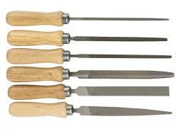 Vallorbe Essential File, Set Of 6, 100mm/4", Cut 2 - Medium Grade