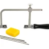 Vallorbe Glardon Saw Blades Set Of 36 With Adjustable Saw Frame And 1oz Beeswax Block