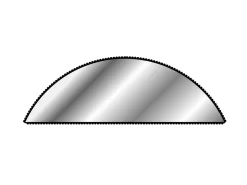 Vallorbe Half Round File, 150mm/6