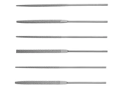Vallorbe 140mm Wax Files, Cut 4, Set Of 6