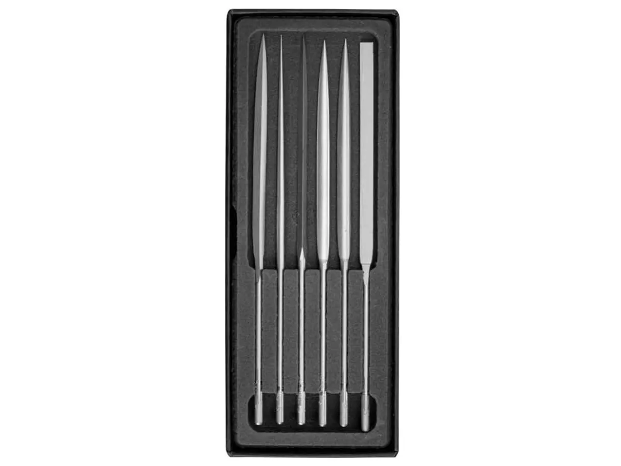 Vallorbe Needle Buff File, Set Of 6, 160mm/6"