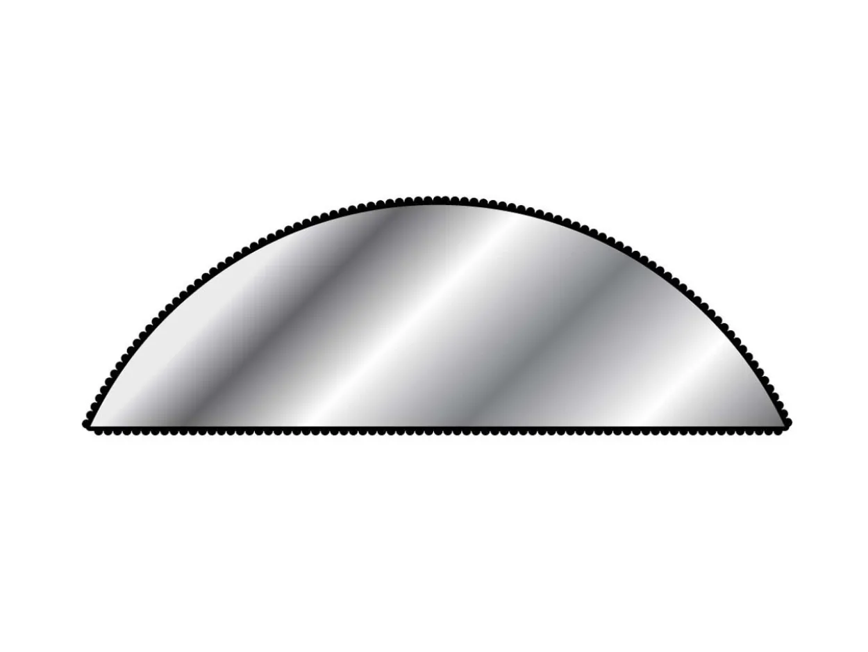 Vallorbe Needle File, Half Round, 160mm/6", Cut 4 - Fine Grade