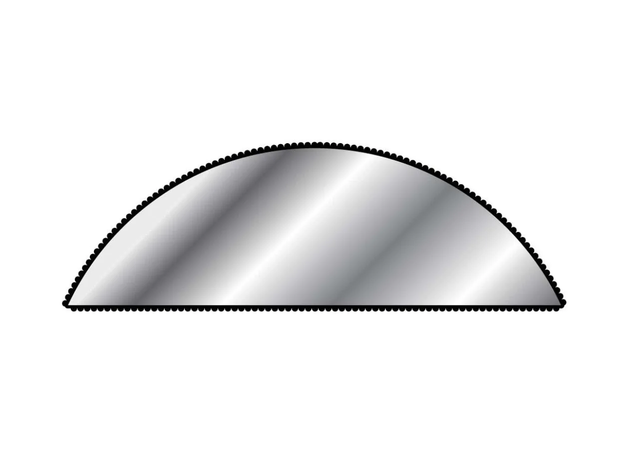 Vallorbe Needle File, Half Round, 100mm/3.9", Cut 2 - Medium Grade