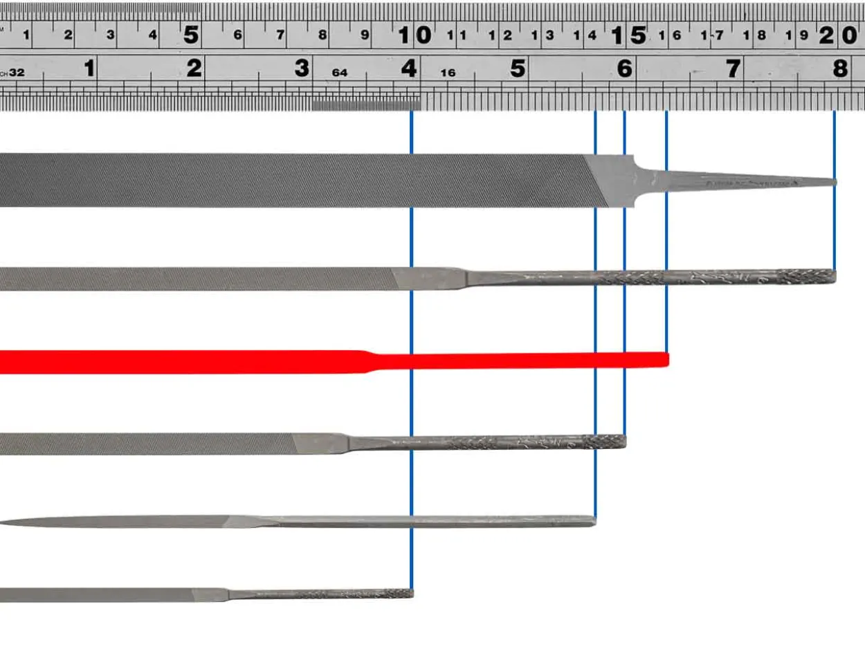 Vallorbe Needle File, Joint Round Edges, 160mm/6", Cut 2 - Medium Grade