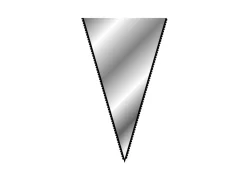 Vallorbe Needle File, Knife Edge, 200mm/8