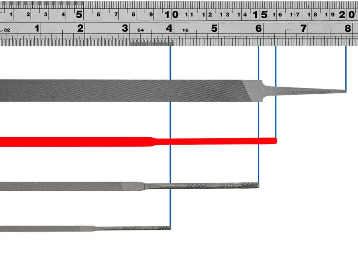 Vallorbe Needle File, Round, 160mm/6", Cut 4 - Fine Grade