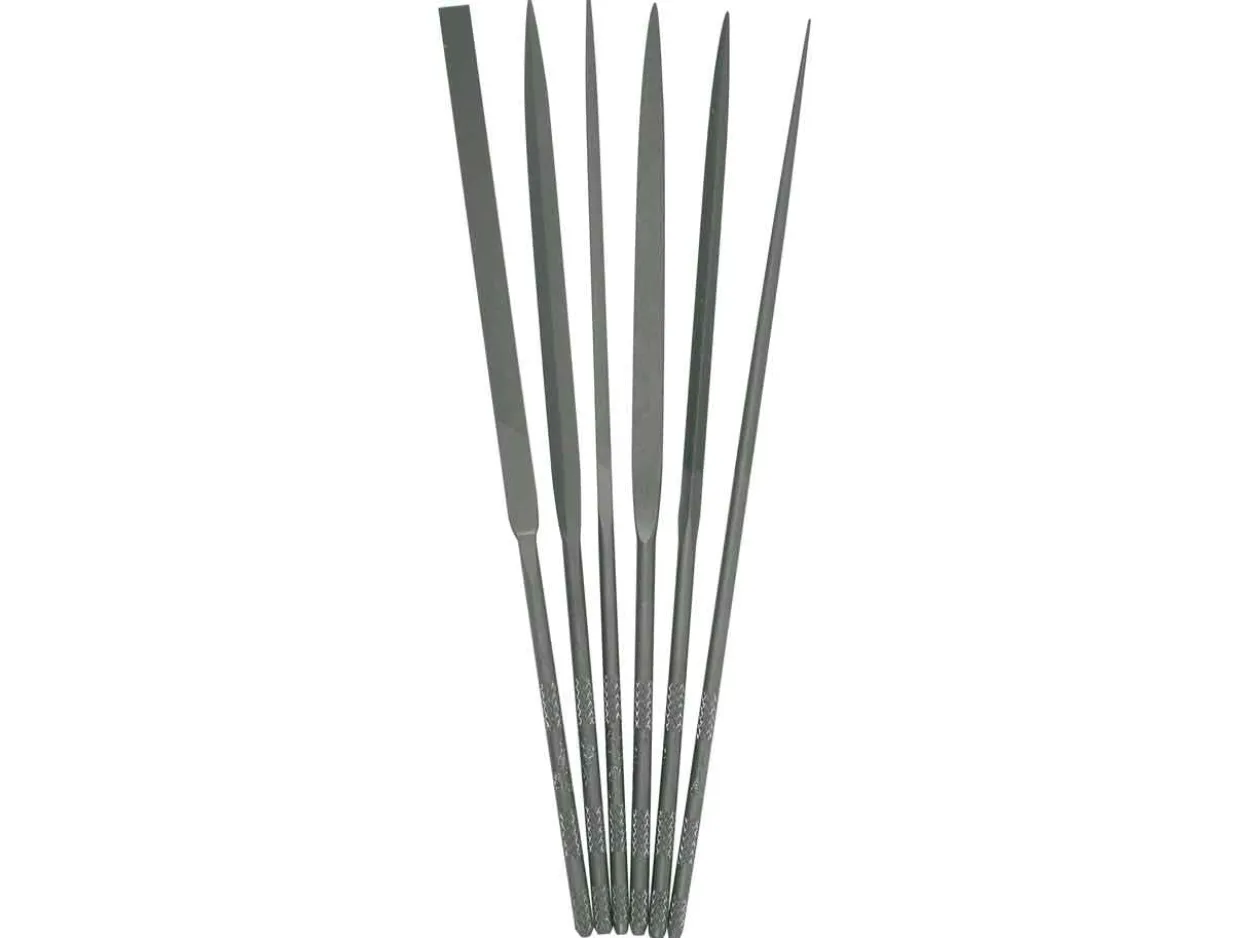 Vallorbe Needle File, Set Of 6, 160mm/6", Cut 0 - Coarse Grade
