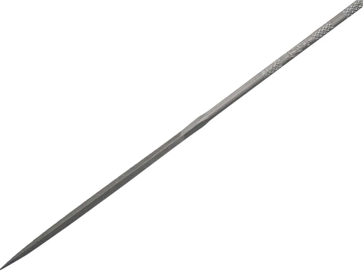 Vallorbe Needle File, Three Square,160mm/6", Cut 4 - Fine Grade
