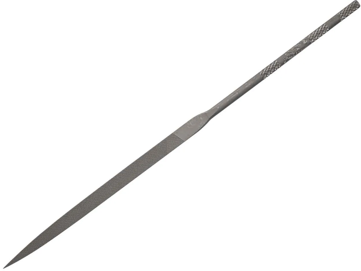 Vallorbe Needle File, Three Square,160mm/6", Cut 4 - Fine Grade
