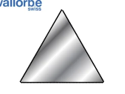 Vallorbe Needle File, Three Square,200mm/8", Cut 2 - Medium Grade