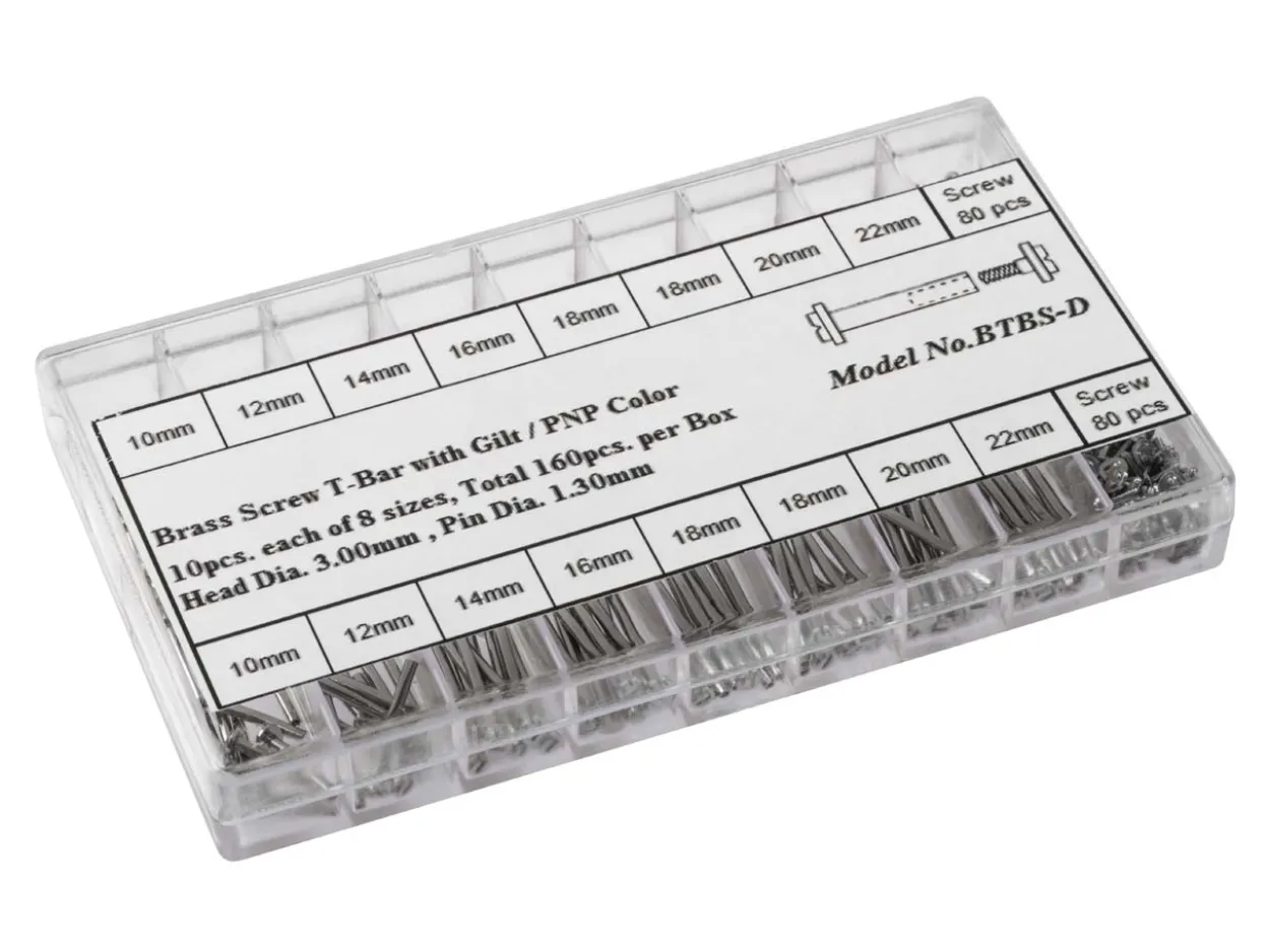 Watch Strap Screw Bars Assortment Box 160 Pieces