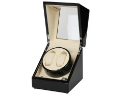 Watch Winder Black Wood, Double