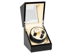 Watch Winder Black Wood, Double