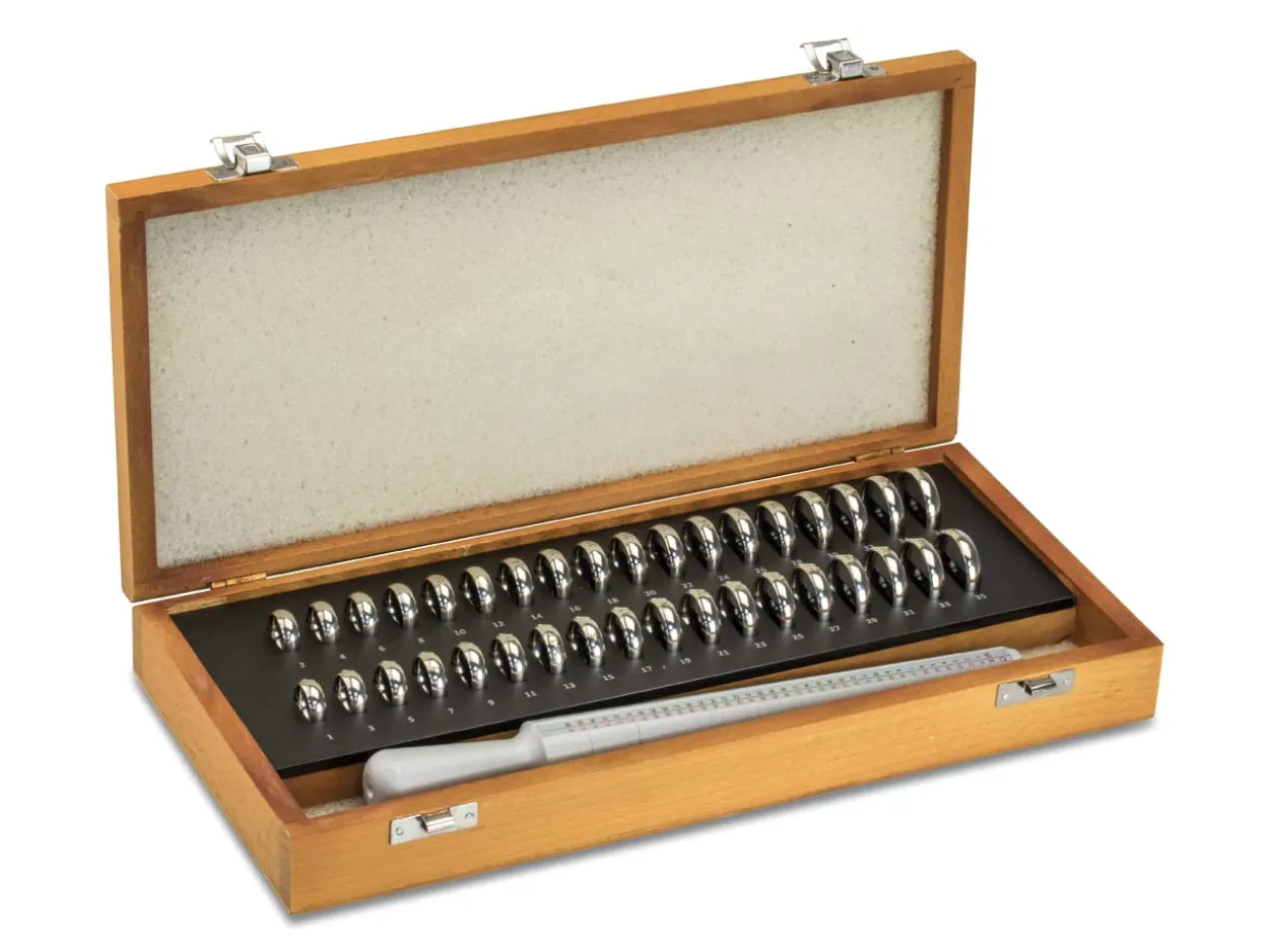 Wedding Ring Gauge Set Comfort Fit 1 - 36 European
