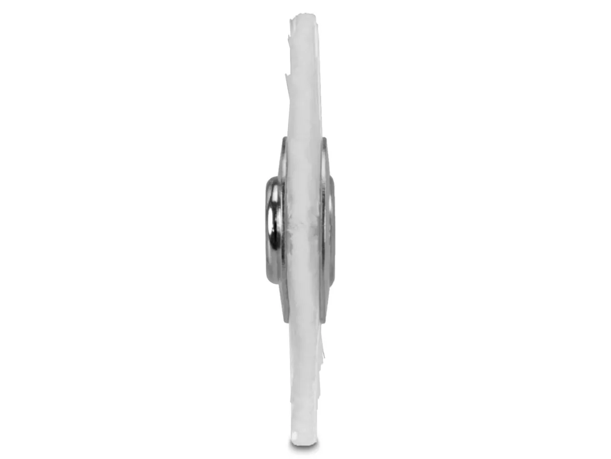White Bristle Lathe Brush 51mm/2", 1 Row, Nylon Filament
