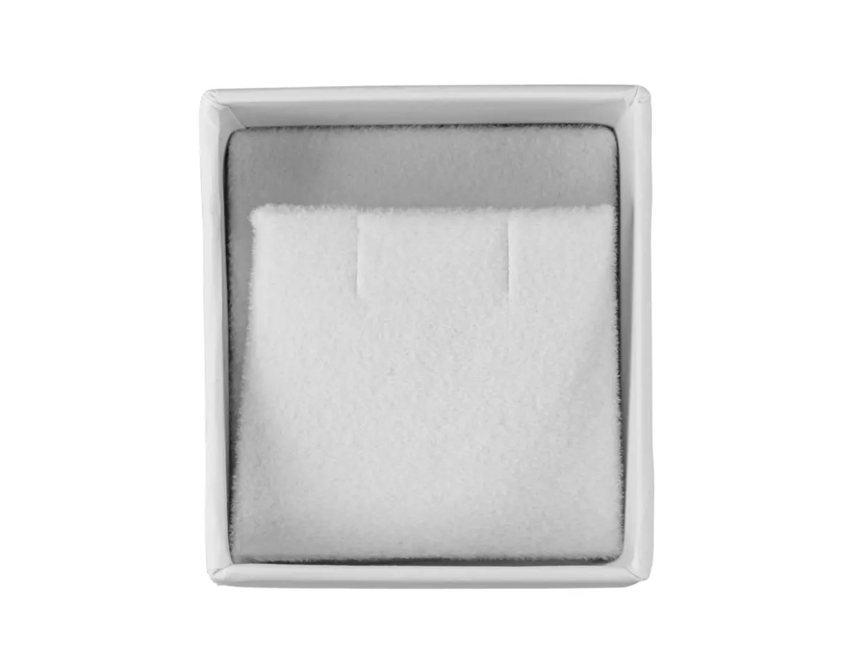 White Card Soft Touch Earring Box