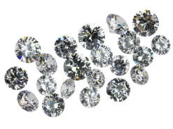 White Cubic Zirconia, Round, 6,7,8mm, Pack of 21