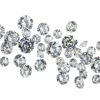White Cubic Zirconia, Round, 3,4,5mm, Pack of 38