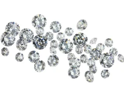 White Cubic Zirconia, Round, 3,4,5mm, Pack of 38